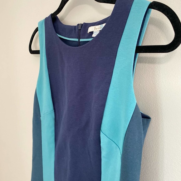 Boden Ponte Knit Color Block Striped Sheath Dress Blue Size 4 - Picture 7 of 12